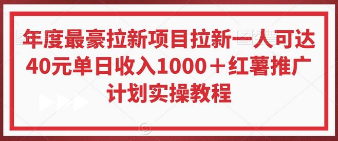 年度最豪拉新项目拉新一人可达40元单日收入1000+红薯推广计划实操教程