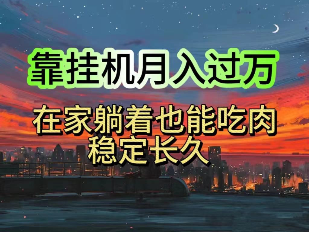 挂机项目日入1000+,躺着也能吃肉,适合宝爸宝妈学生党工作室,电脑手…