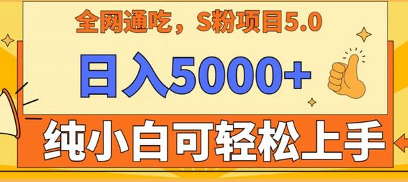 男粉项目5.0,最新野路子,纯小白可操作,有手就行,无脑照抄,纯保姆教学