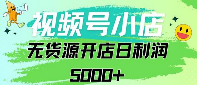 视频号无货源小店从0到1日订单量千单以上纯利润稳稳5000+