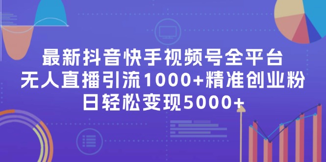 最新抖音快手视频号全平台无人直播引流1000+精准创业粉,日轻松变现5000+