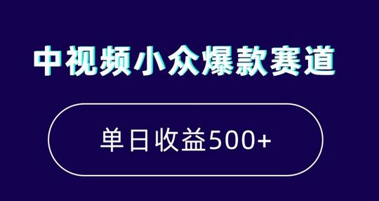 中视频小众爆款赛道，7天涨粉5万+，小白也能无脑操作，轻松月入上万