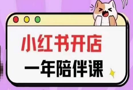 三九小红书开店一年陪伴课(更新)，从0到1玩赚小红书开店