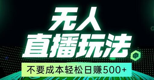 全网首发24年最新无人直播玩法,不需要成本,无需人力,一台电脑24小时为你工作