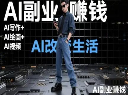 AI改变生活（Ai写作+AI绘画+Ai视频），AI副业挣钱