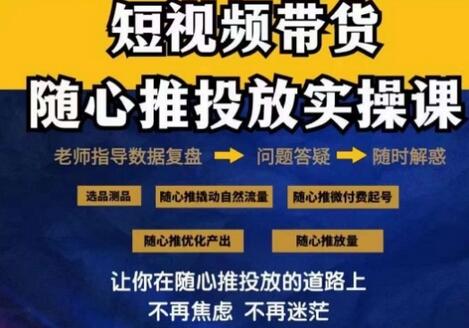 2024好物分享随心推投放实操课，随心推撬动自然流量/微付费起号/优化产出